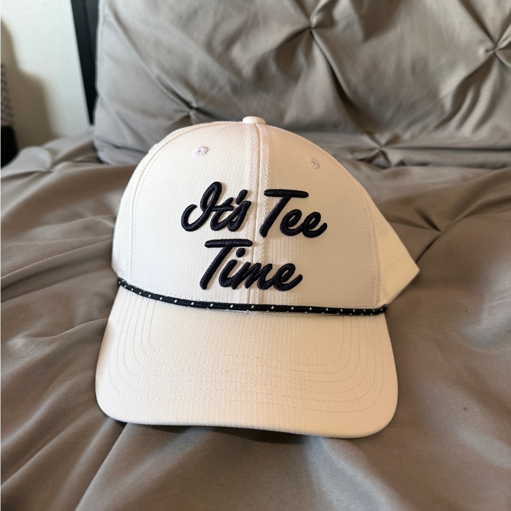 PGA Tour White 'It's Tee Time' Baseball Cap